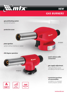New MTX. Gas burners 9140309, 9140319.